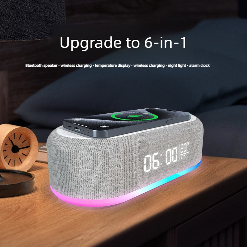 Audio Music Spotify - Slimme Bluetooth-speaker, creatief bureaulampje, draadloze oplader,