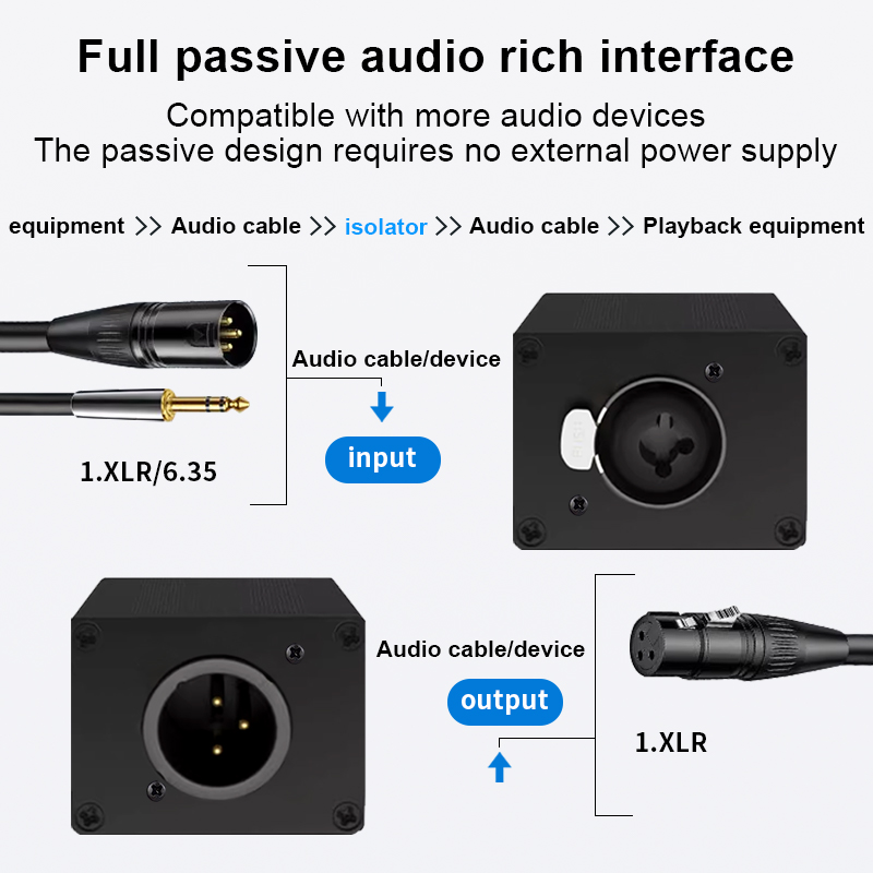 Audio-isolator XLR 6,35 mm, en - Audio Music Dj recensie en prijs