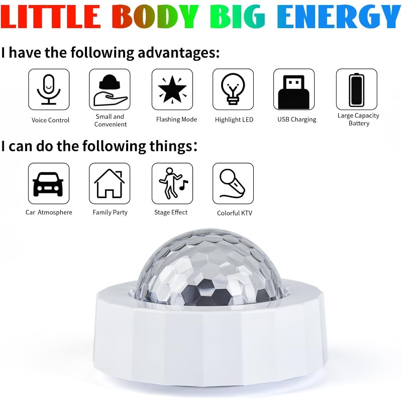 Auto Disco Bal Oplaadbare Batt - Audio Music Dj recensie en prijs