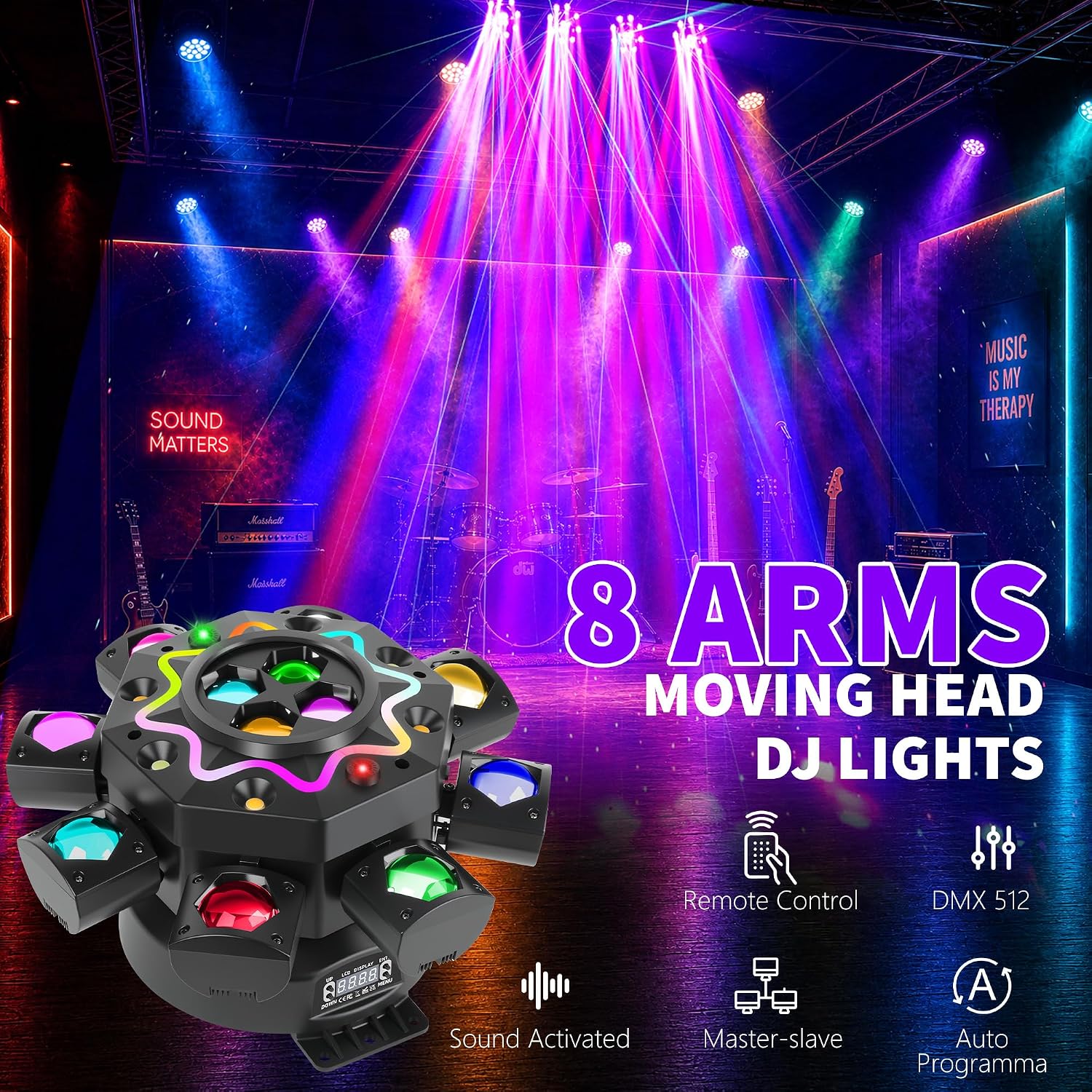 200W Disco Party Verlichting 8 - Audio Music Dj recensie en prijs
