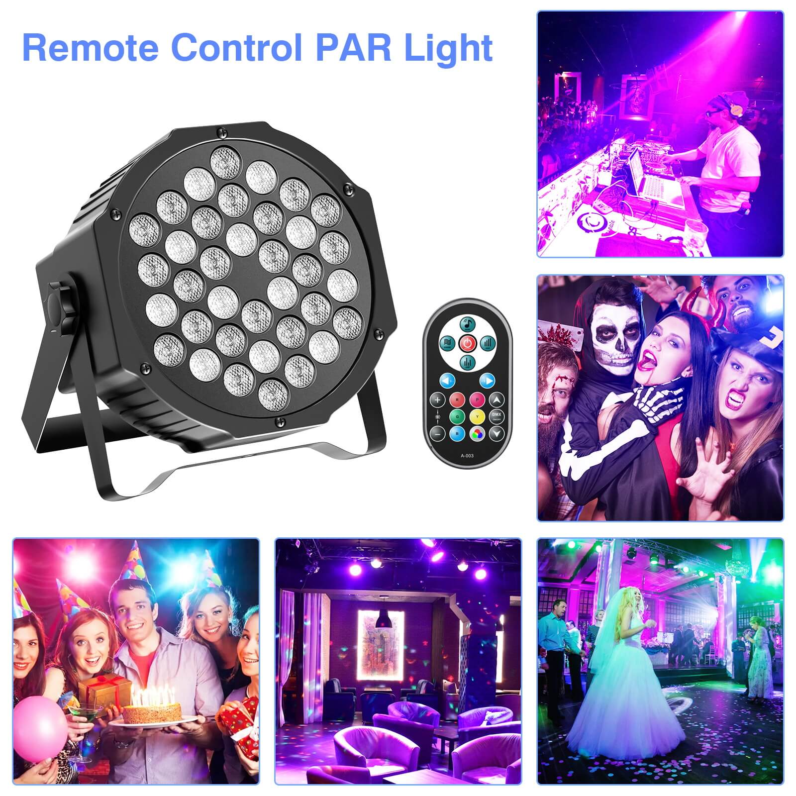 U'king 4Pcs/8Pcs 36led Par Lig - Audio Music Dj recensie en prijs