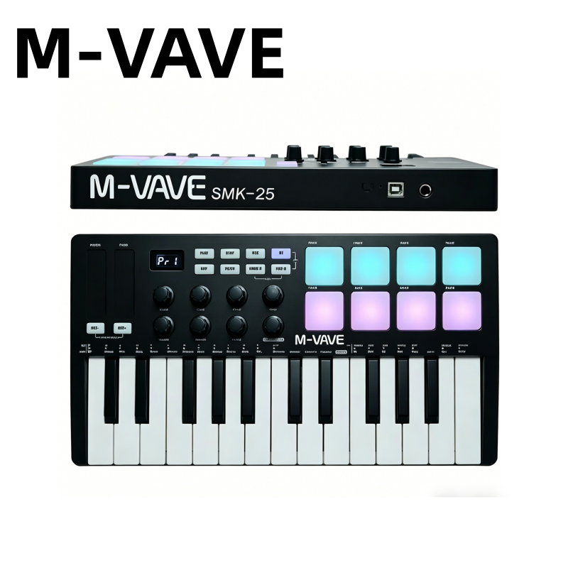 M-VAVE SMK-25 Zwart Draagbaar  - Midi Controller Pad recensie en prijs