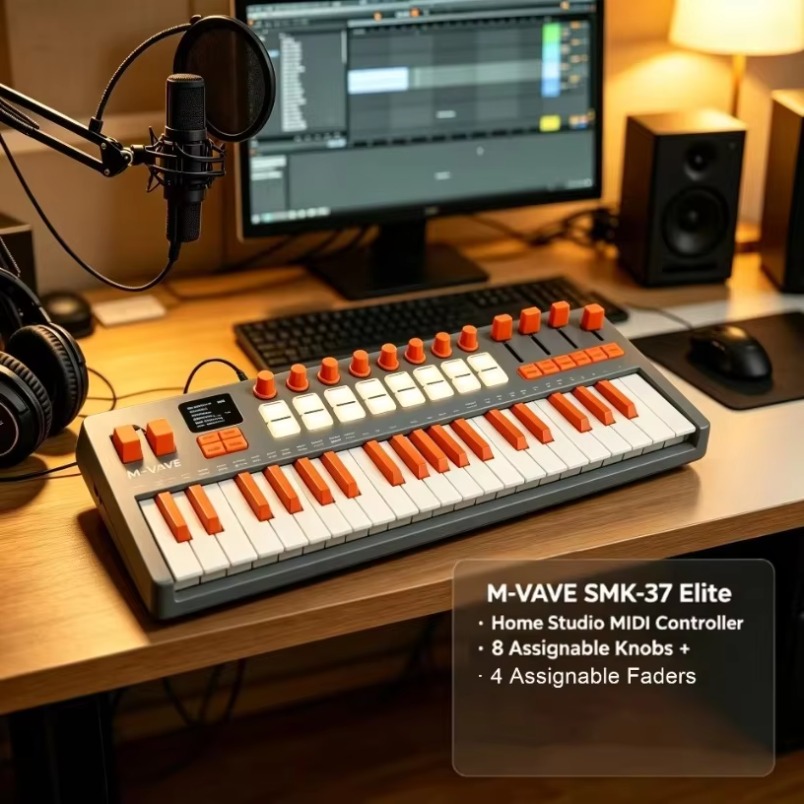 M-VAVE SMK-37 Elite MIDI-keybo - Midi Controller Pad recensie en prijs